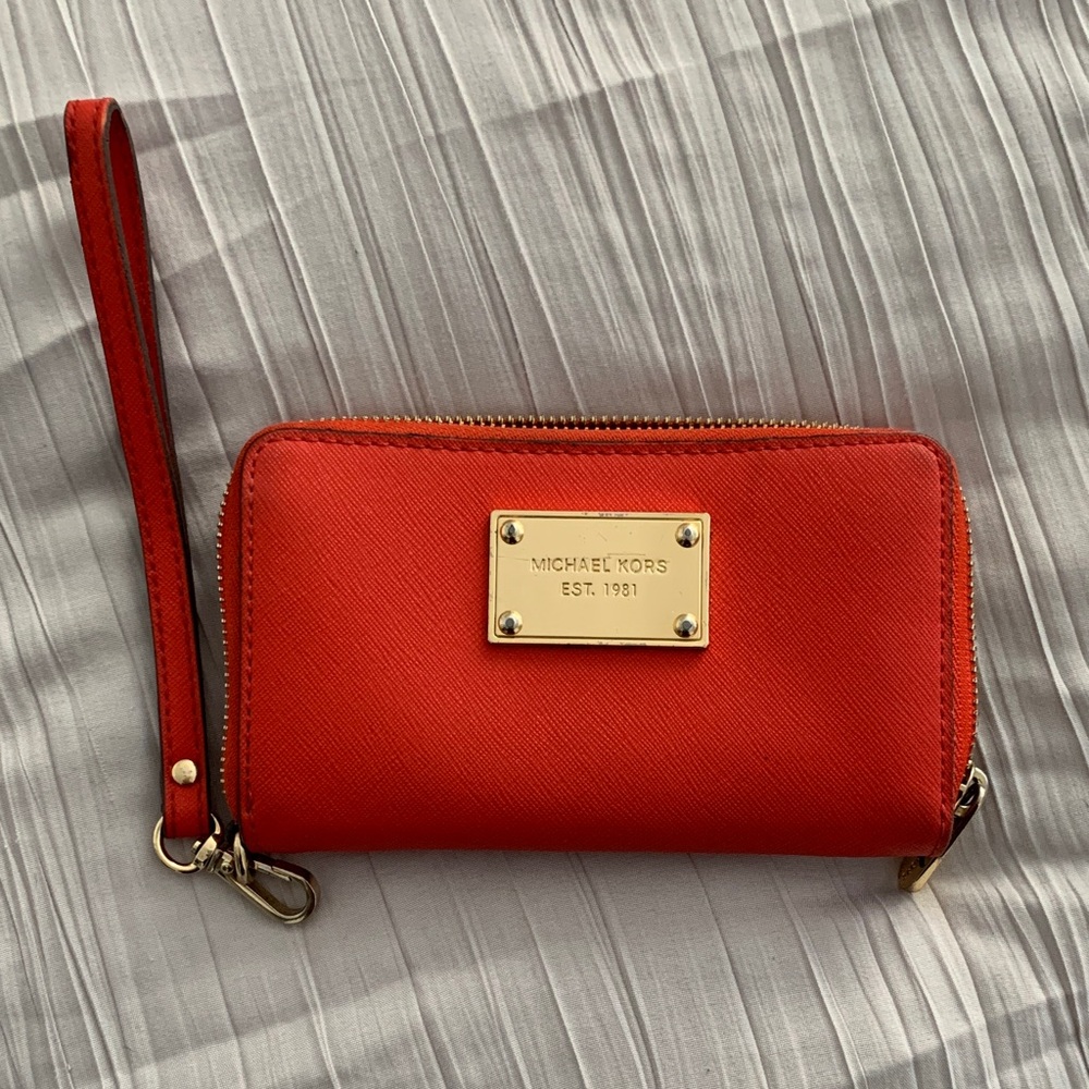 Michael Kors Scarlet Wristlet Clutch